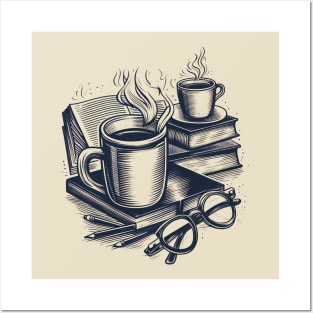 Coffee and Books Posters and Art